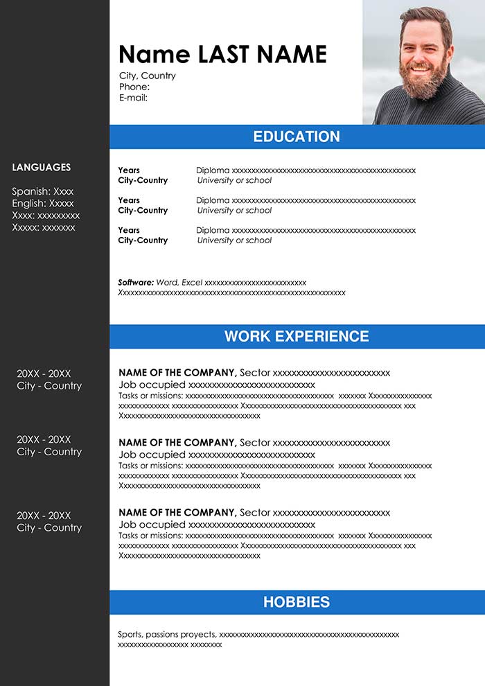 Chronological Resume Template 2023 in Word (Free Download)