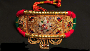 Golden Female Rajasthani Gold Baju Bandh