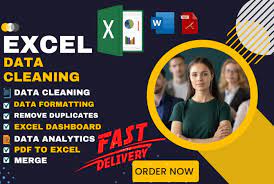 I will do data entry data formatting and cleaning merge PDF to excel