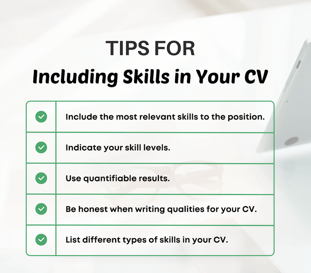 List of Important Skills for a CV [+ How to Write & Where to Put Them] | CakeResume
