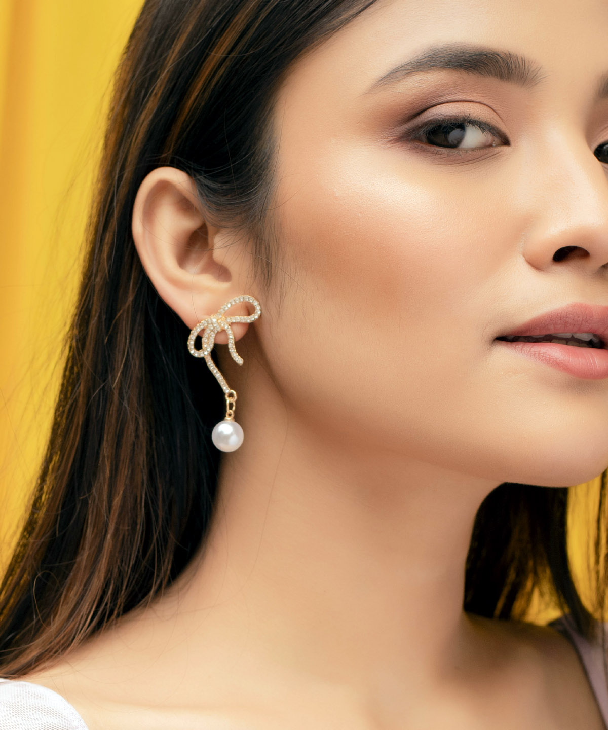 Jewelz Western Style Dangle And Drop Pearl Earrings For Girls And Women - Jewelz