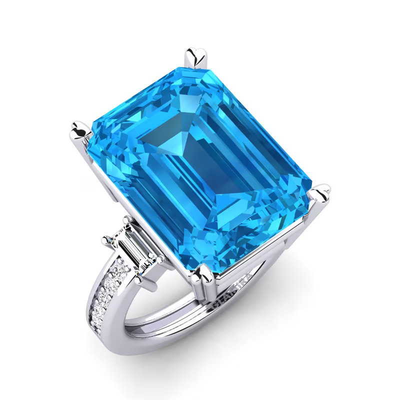 Order GLAMIRA Ring Kitty Blue Stones for Jewellery| GLAMIRA.in