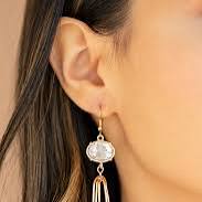Paparazzi Drop-Dead Glamorous - Gold Earrings