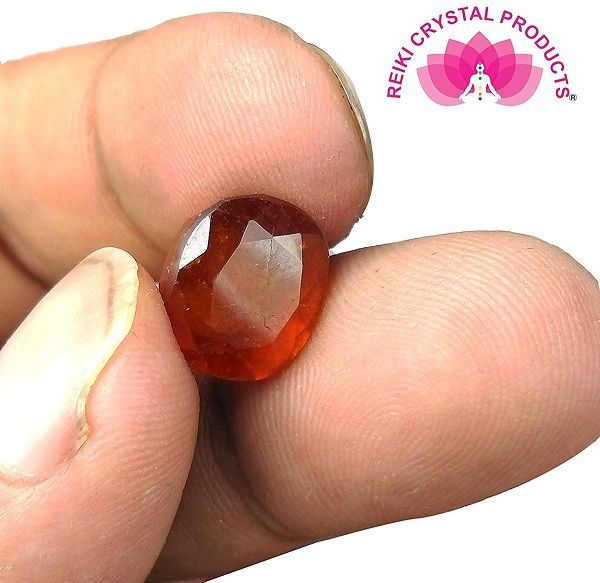 Certified Hessonite Gemstone Gomed Stone Certified Cabochon