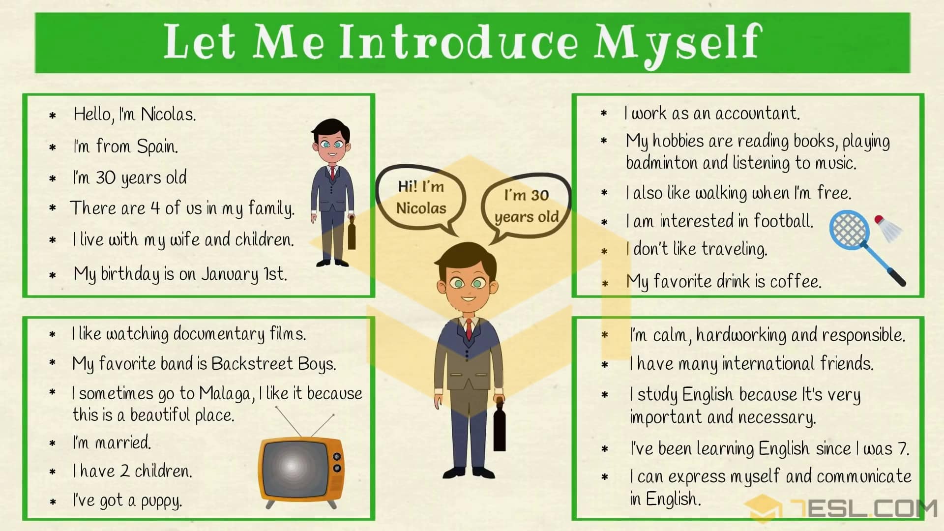 How to Introduce Yourself Confidently! Self-Introduction Tips & Samples • 7ESL