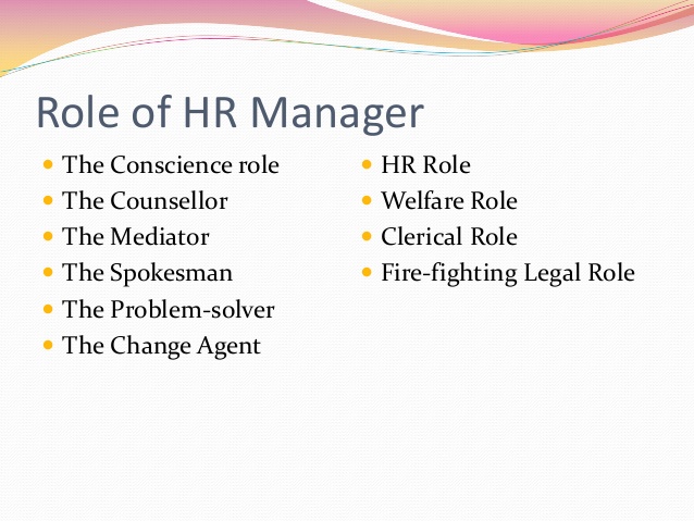 Roles and Responsibilities of HR Manager