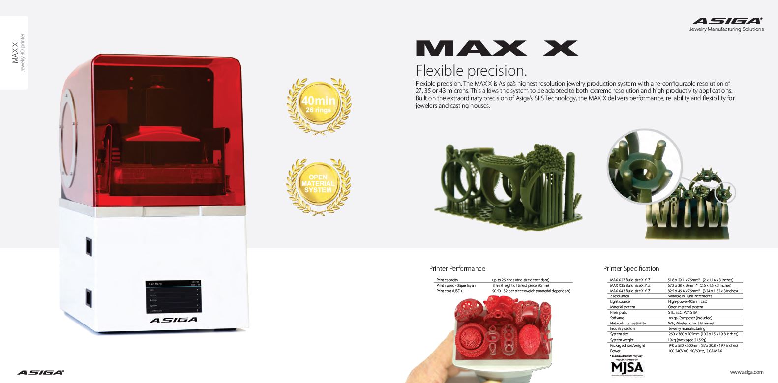 Asiga 3D Printer - Max X | High Resolution 3D Jewellery Printers