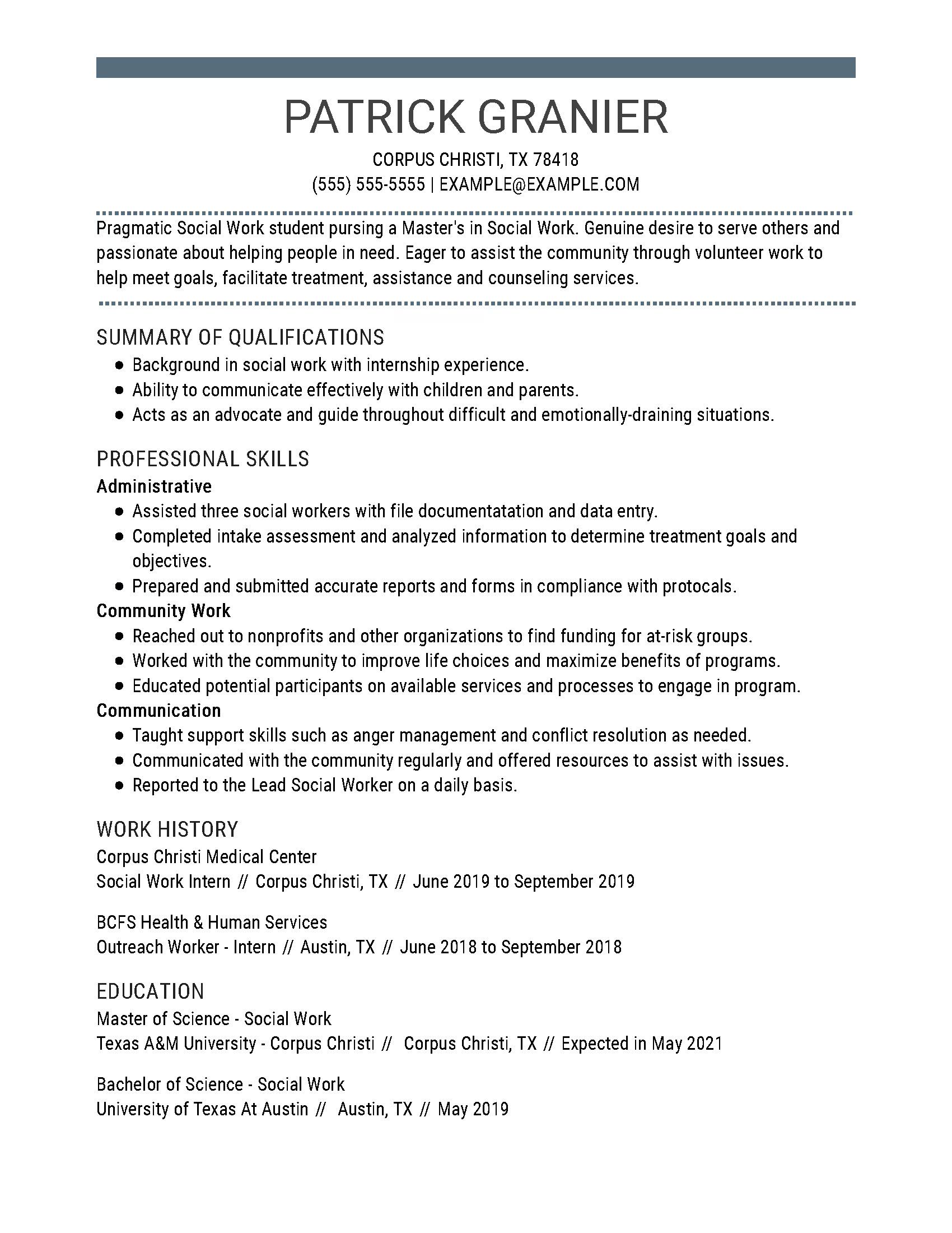 2024 Volunteer Resume Example + Guide | MyPerfectResume