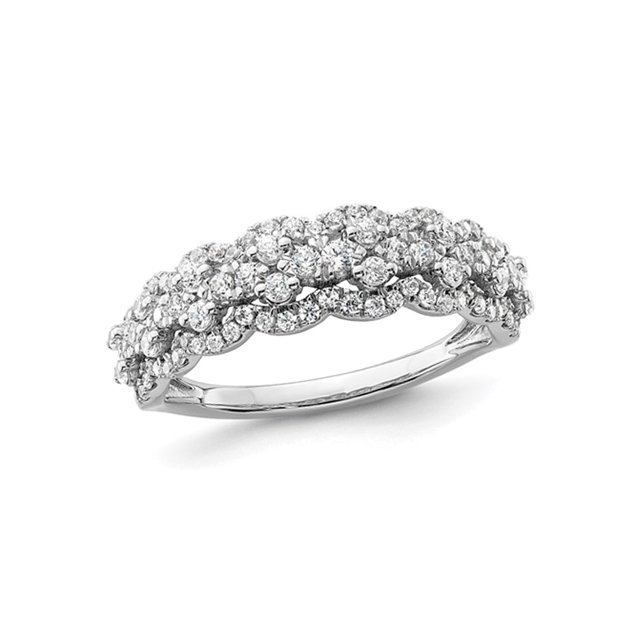 2/3 Carat (Ctw VS2-SI1, G-H) Lab-Grown Diamond Ring in 14K White Gold