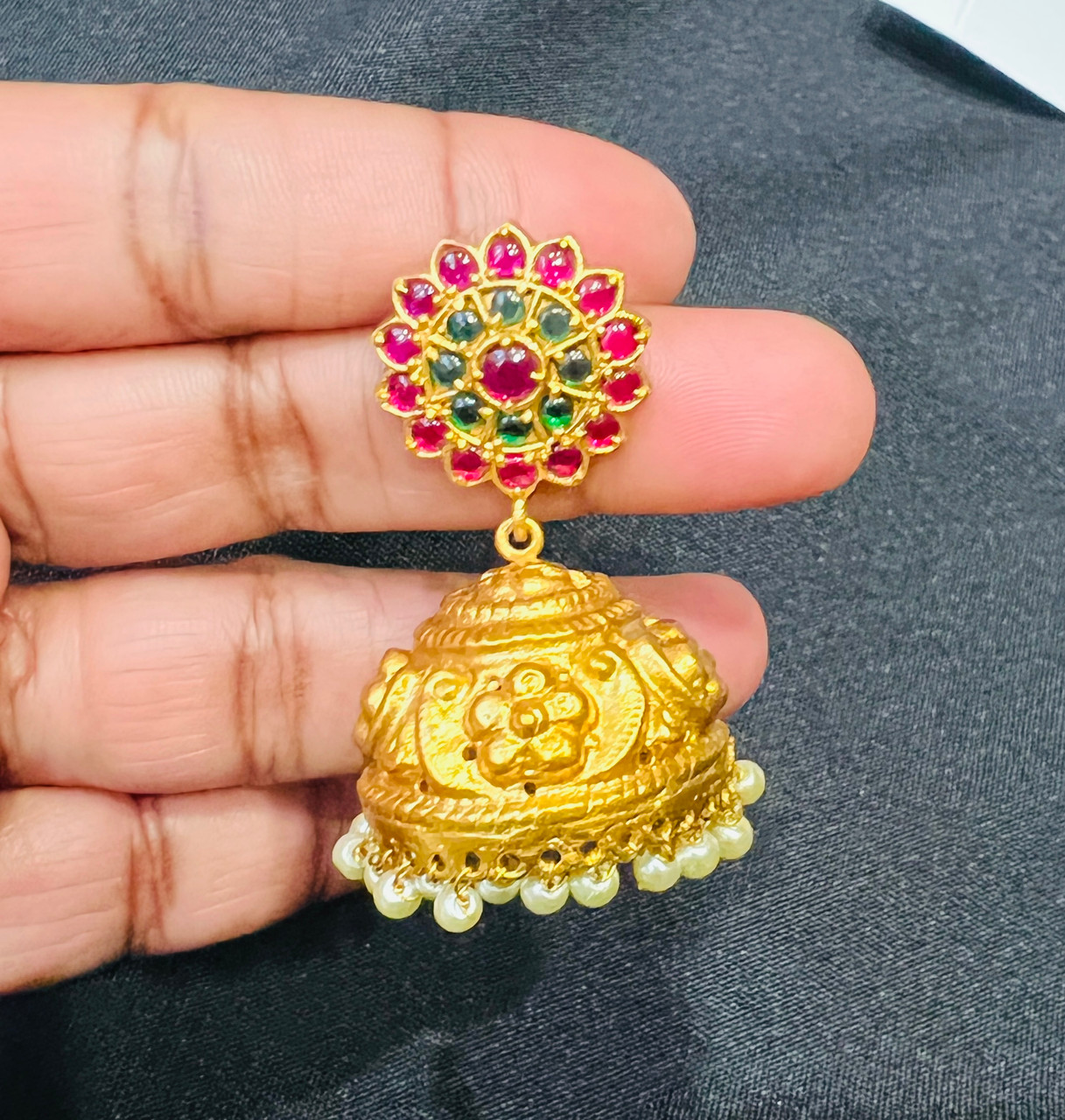Kempu Stone Big Jumkahs