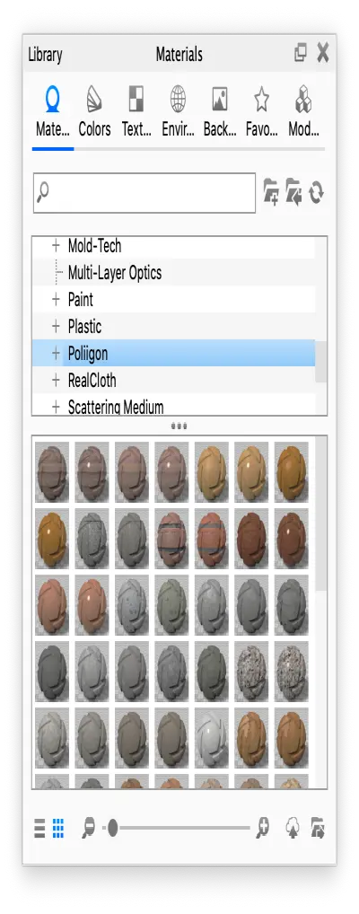 Material Library with Keyshot
