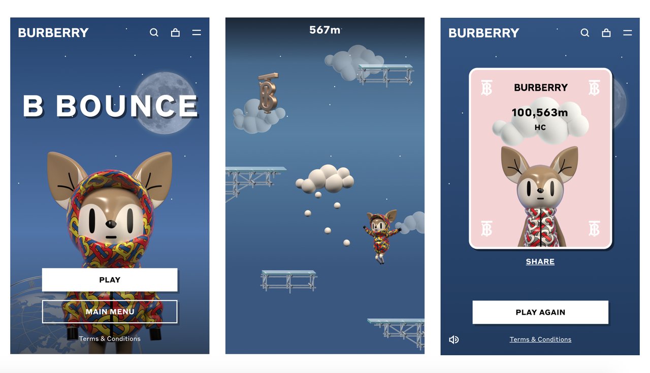 Burberry Launches Interactive Online Game to Preview New Puffer Collection | Whatsapp Marketing | SHOWstudio