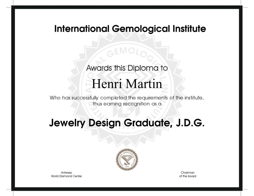 Jewelry Design Graduate Program, J.D.G. - IGI | Jewellery Design Jobs