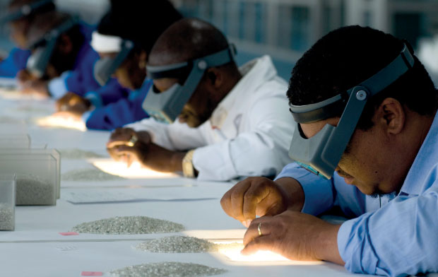 Sorting Diamonds | De Beer's Diamonds Commodity Chain | Assorter Job