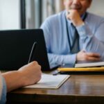 Photo by Sora Shimazaki: https://www.pexels.com/photo/woman-filling-job-application-form-in-office-with-boss-5668858/