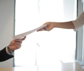 Photo by Andrea Piacquadio: https://www.pexels.com/photo/job-applicant-passing-her-documents-3760072/