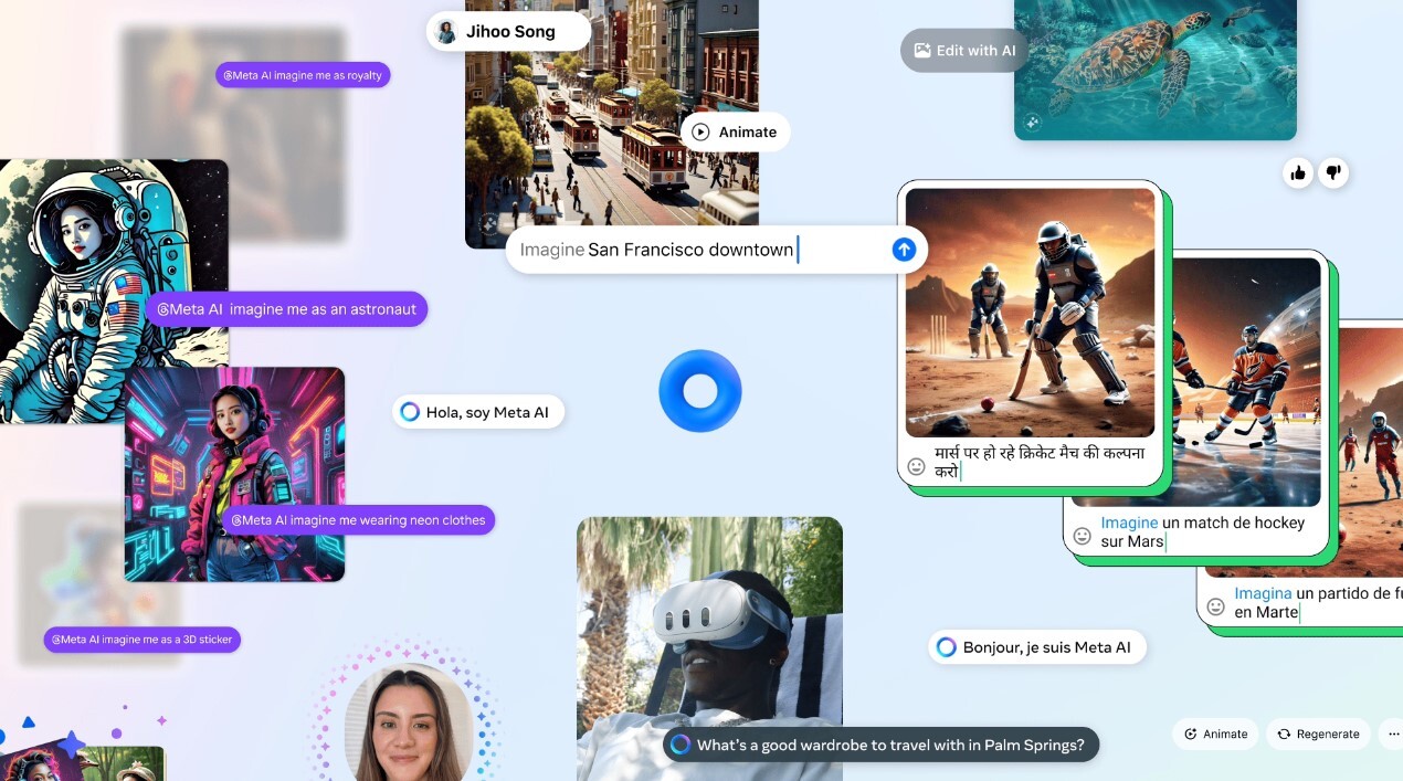 Meta AI's new Imagine Me feature creates images based on a photo of you and text prompts - Neowin