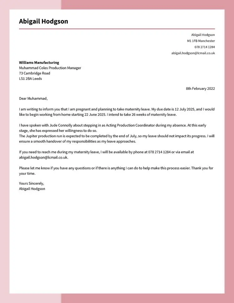 Leave Letter for Work: Sample, Format, & How to Write