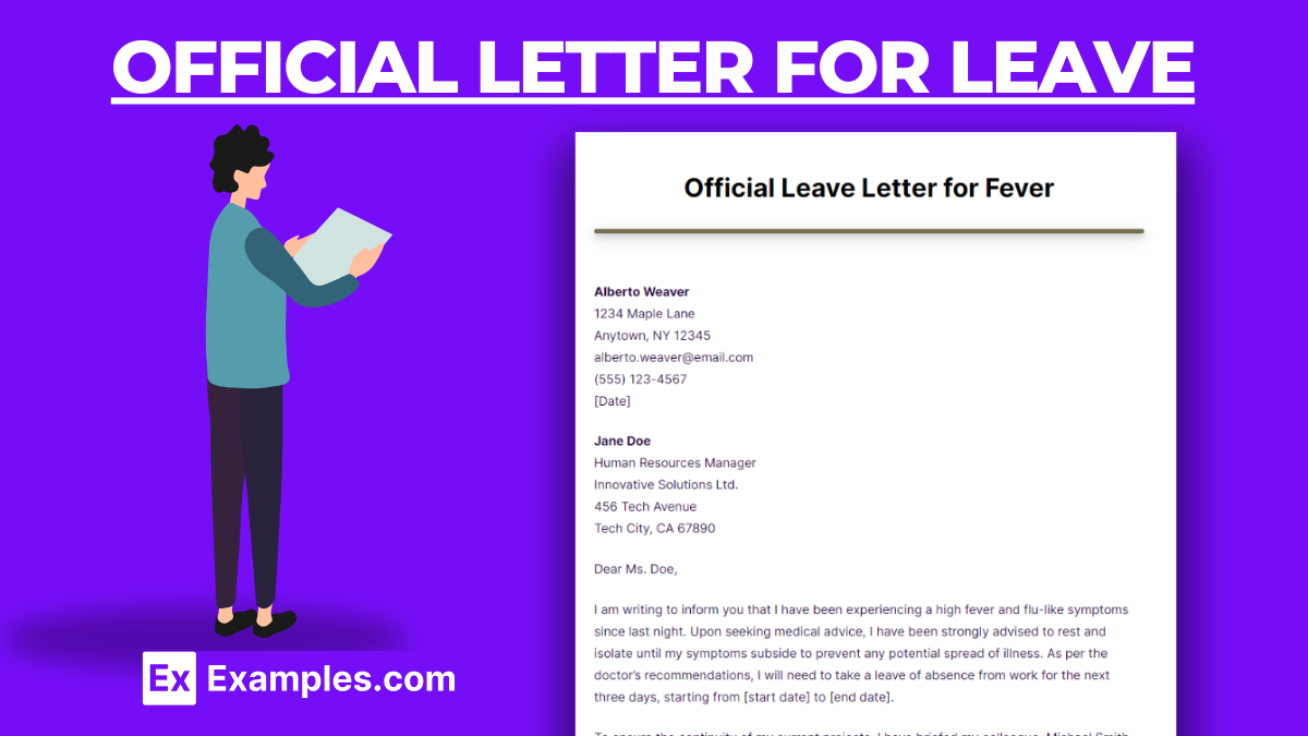 28+ Official Letter for Leave Examples to Download