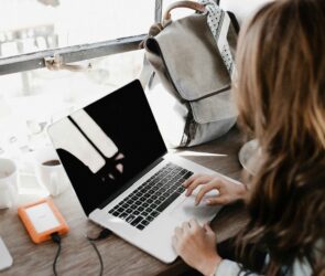 Photo by Andrew Neel: https://www.pexels.com/photo/close-up-photography-of-woman-sitting-beside-table-while-using-macbook-3178818/