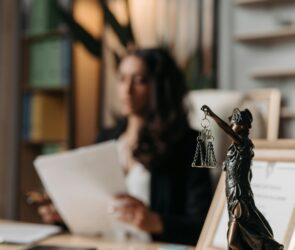 Photo by Pavel Danilyuk: https://www.pexels.com/photo/figurine-of-justice-on-table-in-office-8111815/